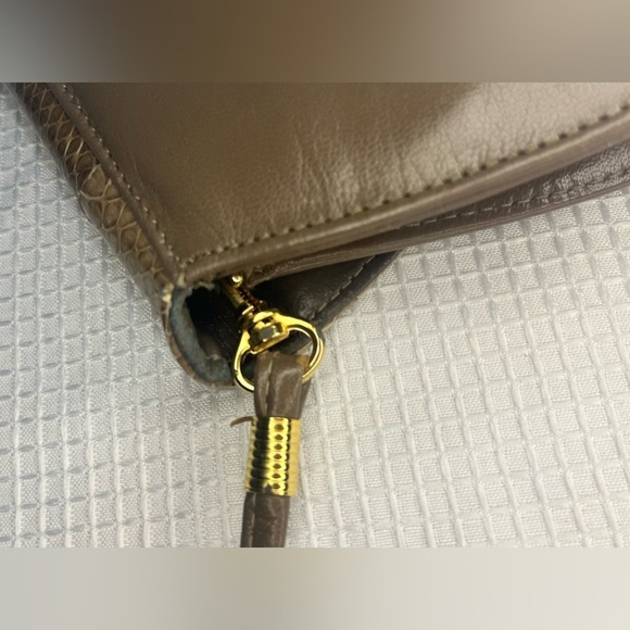 Florsheim Signature Snakeskin Brown Clutch - Picture 8 of 15